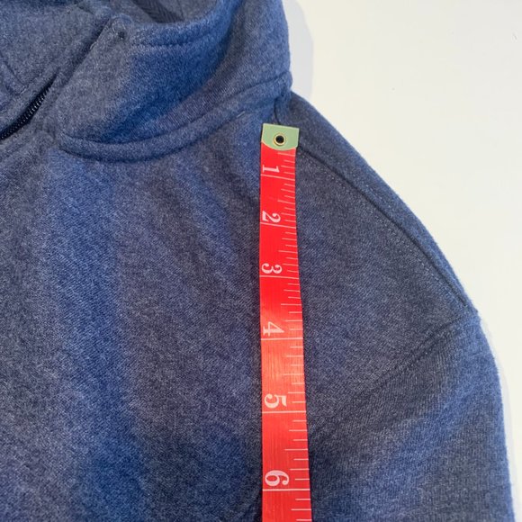 EUC Croft & Barrow Navy Blue Extra Soft 1/4 Zip Pullover Size Medium - Picture 7 of 8